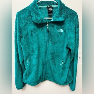 The North Face Women's Osito Fuzzy Plush Fleece Jacket Teal Green M